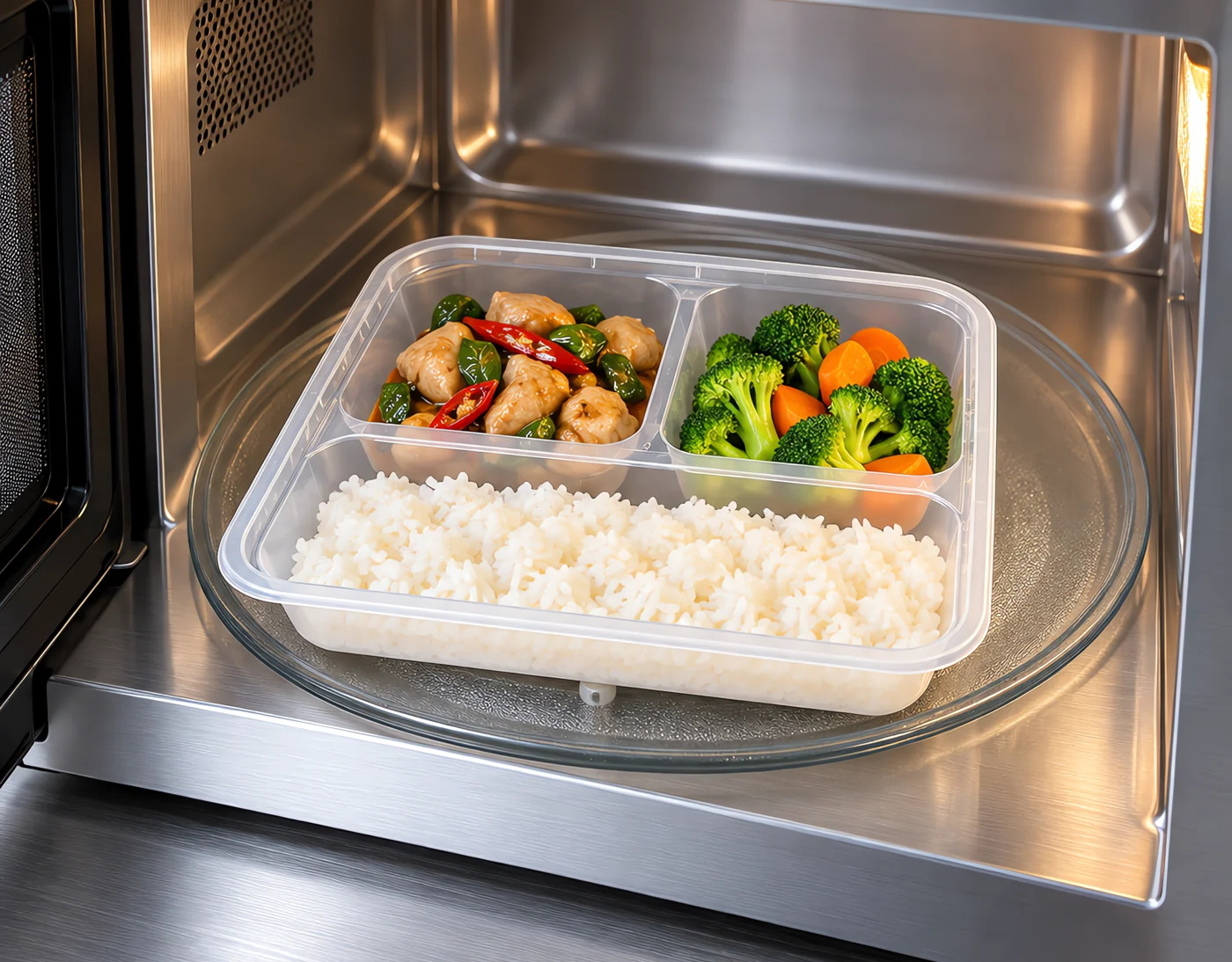 Microwave reheating