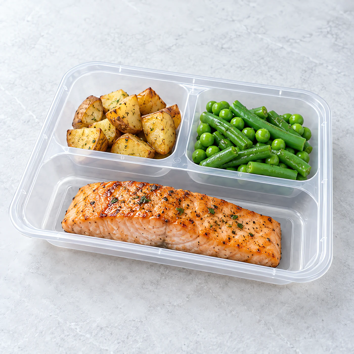 Fish + potatoes + greens