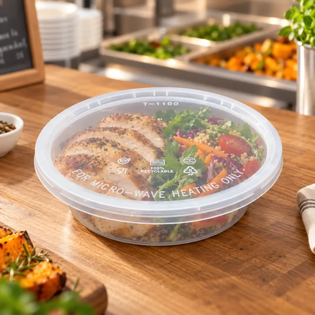 Shallow round bowls · JD1100 food application