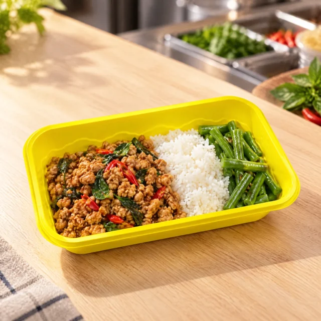 JP-style rectangular containers food application