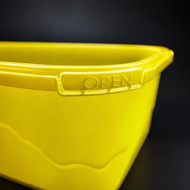 OPEN tamper-evident tab